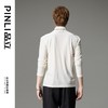 PINLI品立秋冬新品丝绒高领长袖T恤男士休闲高级感打底衫上衣B233111133 商品缩略图3