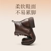 信诺妈妈短靴女士2023新款秋冬季加绒中年皮鞋真皮软底棉鞋马丁靴23M178-6D 商品缩略图2