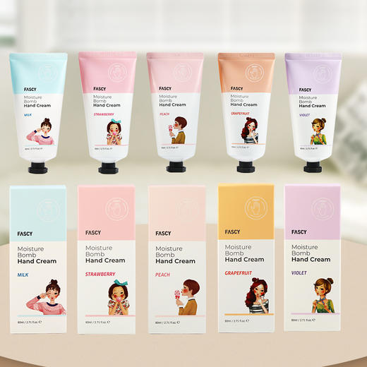 韩国发希倍润手霜80ml牛奶/桃子香 持续滋润锁水呵护双手 117785/111982 商品图1