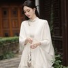 新款旗袍外搭，披肩文艺复古百搭纯色镂空披肩SJT393 商品缩略图2