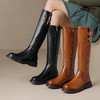 厚底长筒骑士靴，小个子中高筒不过膝长靴HB-Z928 商品缩略图0