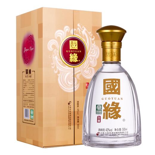 今世缘 国缘对开 柔雅型白酒 42度500ml *1瓶 商品图0