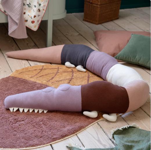 特价款-丹麦Sebra 鳄鱼抱枕 儿童抱枕 宝宝玩具 小朋友礼物-粉红色 190cm*12cm 商品图5