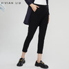 VIVIAN LIU薇薇安刘 R2347503秋新款女装松紧腰斜插兜针织长裤 商品缩略图0