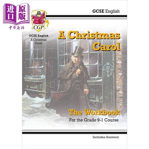 【中商原版】英国CGP GCSE English - A Christmas Carol Workbook (includes Answers) 商品图0