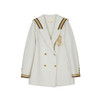 谜底毛呢大衣女2023冬季新品复古学院风宽松中长款外套234MD1472 商品缩略图4