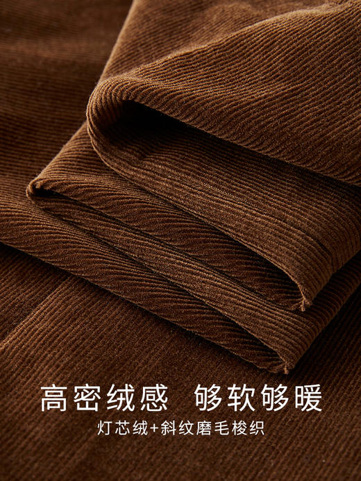 【专属特价】熙世界学院风假两件衬衫领灯芯绒磨毛背带裙连衣裙女2025秋冬新款 商品图3