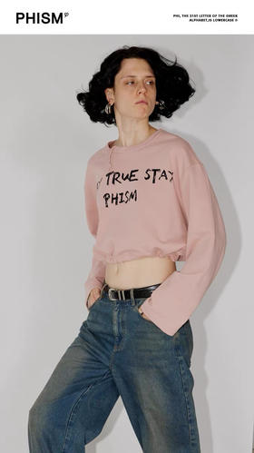 解构领口T恤短款