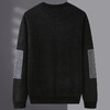 【圈】雪貂绒【新款DDS】大依优型大码男装加绒雪貂绒毛衣圆领毛衫针织衫休闲加肥加大男士胖子大码内搭上衣 商品缩略图3