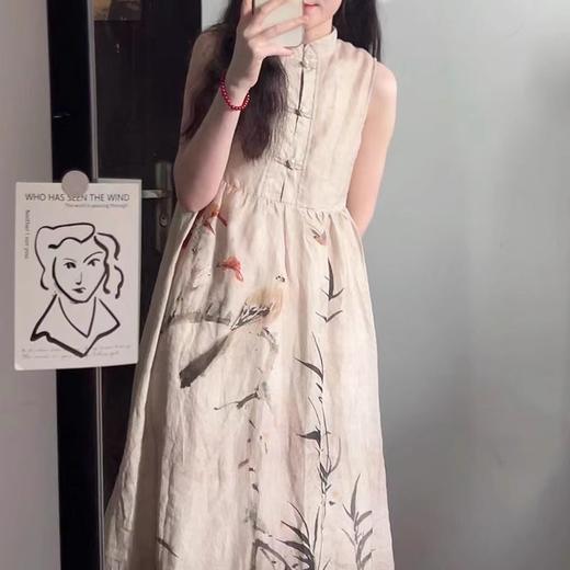 裁缝学苑AX124国风新中式旗袍纸样女装盘扣苎麻连衣裙背心裙样衣 商品图2