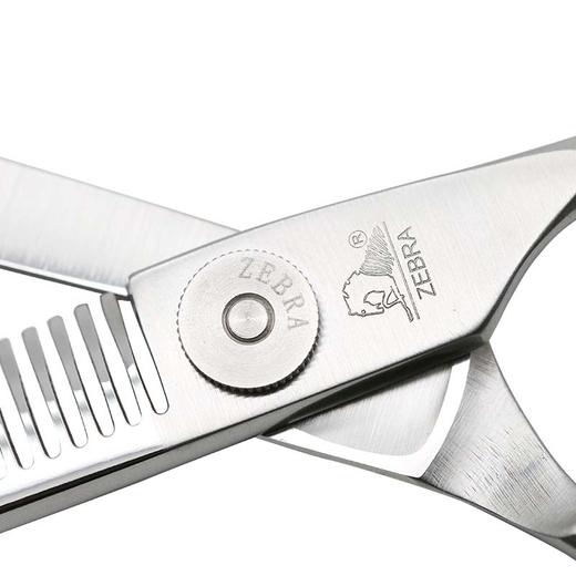 ZEBRA斑马 剪刀 E603038 牙剪/调量剪/无痕牙剪/打薄剪/去发量10-15%/ 单刃安全刀/平齿/30根齿/正刃/6寸 商品图5