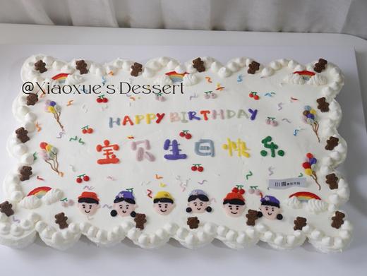 40个纸杯大长方蛋糕，生日蛋糕（价格非标价，具体咨询客服） 商品图0