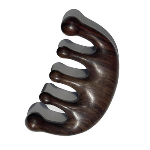 【赵露思同款❗️金丝檀木梳子】木质制作 按摩更加舒服 随身携带 小巧可爱；梳齿圆润 不伤头皮，打磨光滑 手感光滑。 经络梳按摩梳子手指按摩器五指养生头疗梳男女海豚按摩梳中老年父亲节礼物新年礼盒年货礼盒 商品图4