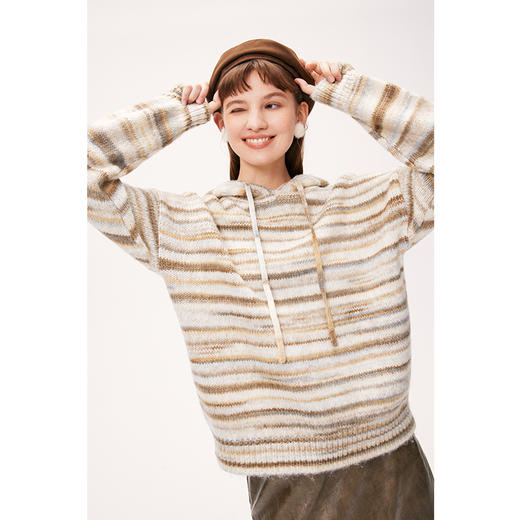 【严选】诗凡黎冬宽松H廓形连帽套头衫7EA333241 商品图0