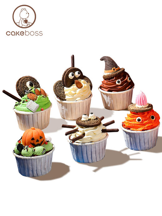 万圣节巧克力纸杯蛋糕6枚装/6杯/6色/组 商品图4