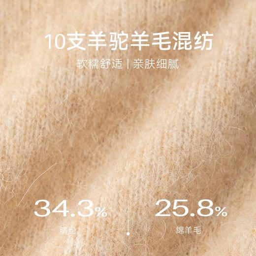 【严选】诗凡黎冬V领套头毛衫SEA490761 商品图4