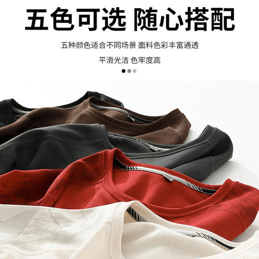 【加绒】【新款DSK】大依优型大码印花长袖卫衣加肥加大肥佬休闲宽松透气上衣秋装打底男士胖子 商品图3