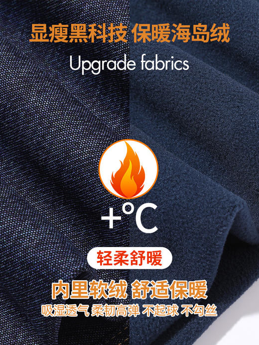 秋冬爆款【牛仔芭比裤】加绒仿牛仔打底裤  高腰收腹提臀芭比瑜伽裤  鲨鱼裤外穿   商品图4