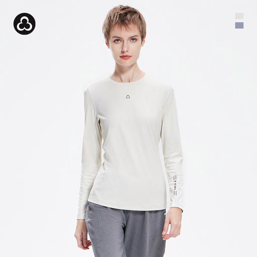 TITIKA ACTIVE瑜伽服运动长袖T恤女秋冬跑步户外健身裸感简约百搭上衣 39T21115 商品图0