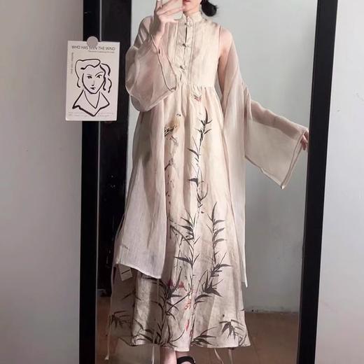 裁缝学苑AX124国风新中式旗袍纸样女装盘扣苎麻连衣裙背心裙样衣 商品图3