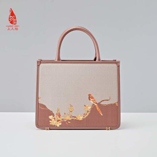 SAINTJOY/上久楷 宋锦女式拎包   鹊上枝头 BWW22A0601 商品图11