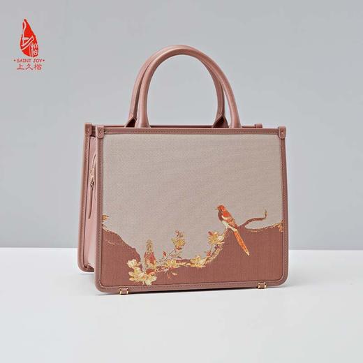 SAINTJOY/上久楷 宋锦女式拎包   鹊上枝头 BWW22A0601 商品图10