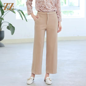 佐尔美秋冬新款 百搭原创阔腿裤长裤女E14KC33
