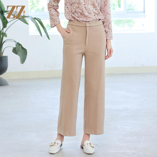 佐尔美秋冬新款 百搭原创阔腿裤长裤女E14KC33 商品图0