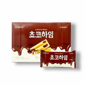 宝瑞琪巧克哈音巧克力榛子威化饼干142g초코하임142g