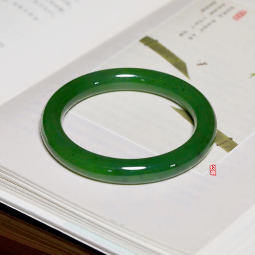 和田玉（碧玉）手镯-福镯/直径10mm（手镯圈口请备注留言） 商品图1