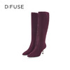 DFuse迪芙斯2023年冬季新款绒面长靴DF34117116 商品缩略图2