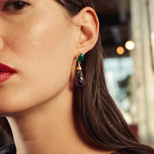北京仓｜Carousel Jewels-Bunty-紫水晶 玛瑙 耳环［英国设计师］ 商品图2