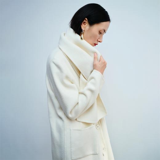 LIYIHAN 围巾式双面呢大衣 Y234D11702 商品图0