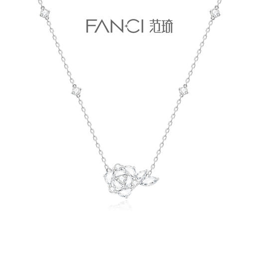 【明星同款】Fanci范琦【玫瑰系列】玫瑰之约项链轻奢小众设计时尚锁骨链 商品图0