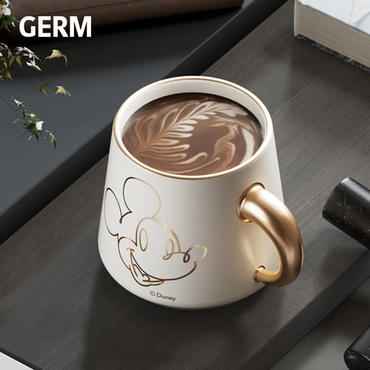 【小家电】格沵（GERM）迪士尼联名米奇马克杯男女情侣办公室陶瓷杯子礼盒430ML HF 商品图1