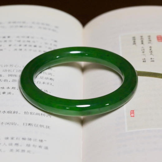 和田玉（碧玉）手镯-福镯/直径10mm（手镯圈口请备注留言） 商品图0