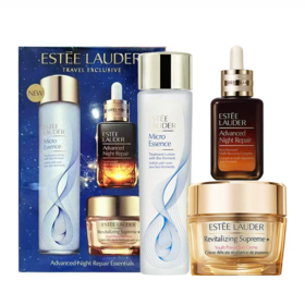 美国ESTēE LAUDER 雅诗兰黛护肤套盒装（特润小棕瓶精华50ml+多效智妍面霜（清爽）75ml +原生液200ml）