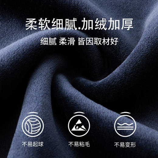 加绒【新款DDS】大依优型大码男装加绒毛衣圆领毛衫针织衫休闲加肥加大男士胖子大码内搭上衣 商品图3