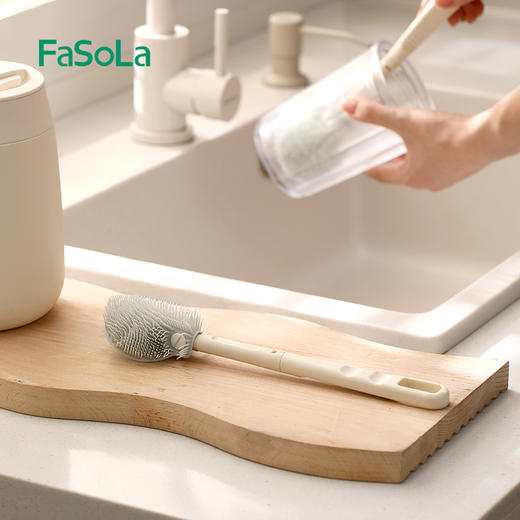 FaSoLa可拆卸水杯清洗神器洗杯子长柄家用多功能无死角小刷子清洁神器 商品图6
