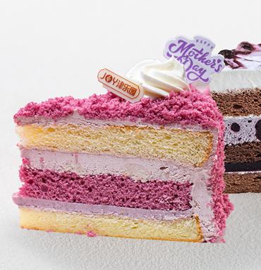 芋泥丝绒蛋糕-动物奶油切角 商品图0