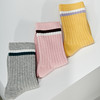 【2双装 6双6折】中童双针中长筒无骨精梳棉袜吸汗透气防臭【2323201】 商品缩略图0