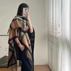 【披肩围巾两用！百搭格子】舒适保暖 面料柔软透气 让肌肤自由畅快呼吸不论手感还是体感。秋冬季百搭格子保暖披风经典爆款流苏外搭斗篷 商品缩略图0