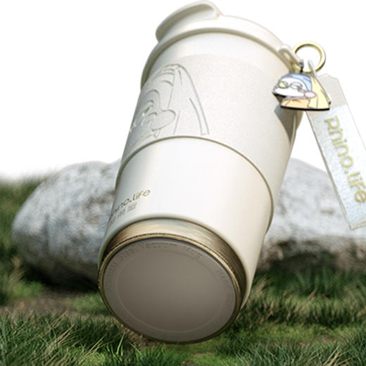 TD50203803 独角犀我犀艺术家系列双饮咖啡杯戴耳环的犀宝 商品图3