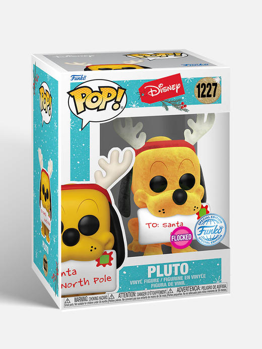 Funko POP Disney Holiday Pluto动画迪士尼假日布鲁托植绒限定款手办 66369 商品图4