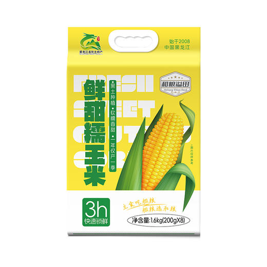 【2023新玉米】溢田东北黄糯玉米200g*8支/袋-HL 商品图5