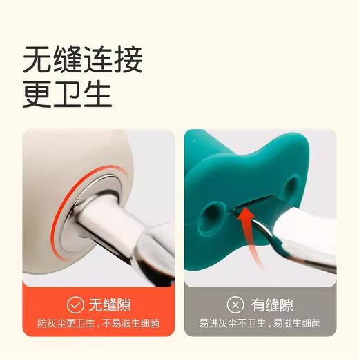 世喜宝宝勺子儿童勺子学吃饭训练自主进食婴儿不锈钢叉勺2只装/SX-90998 商品图4