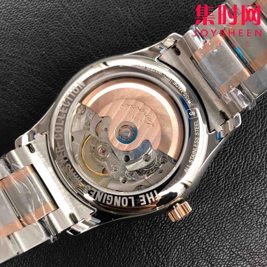 新升级版 浪琴v3名匠双历系列😎ི 间玫金钻面 经典爆款推荐，原装级蓝宝石镜面，表盘38.5mm 316L精钢表壳表带 ETA2836-2自动上链机械机芯 商品图8