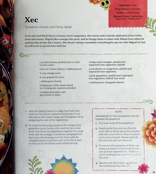 【中商原版】寻梦环游记官方食谱 Coco The Official Cookbook 英文原版 Gino Garcia 传统的墨西哥美食 巧克力饼 玉米面饼 商品图5