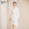 IWY/气质白色连衣裙女职业装秋季西装裙子高级感医美工作服高端Q1009 商品缩略图3