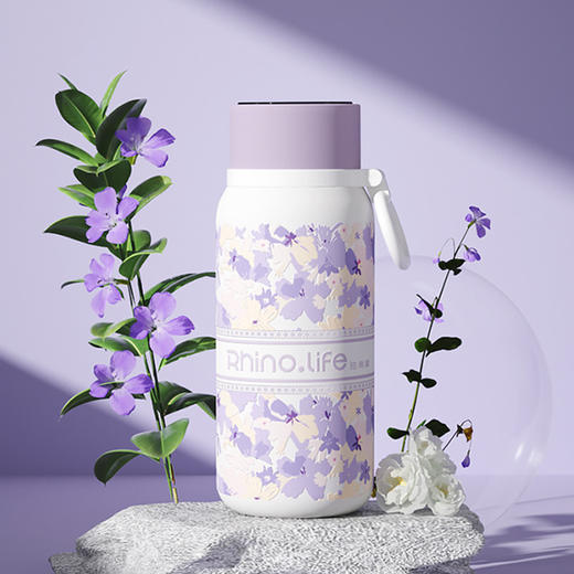 TD50204002 独角犀智能温显保温提手杯丁香紫 商品图5